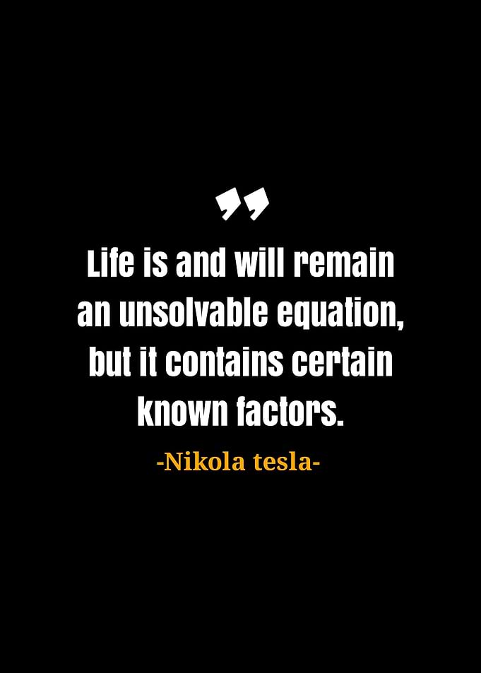 Nikola tesla quotes