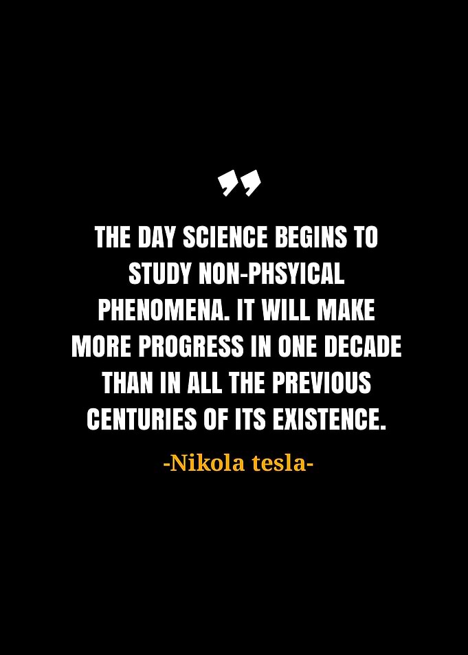 Nikola tesla quotes