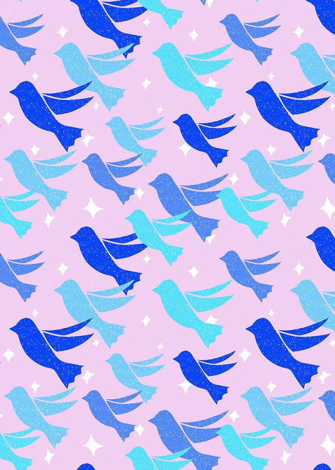 Abstract birds pattern