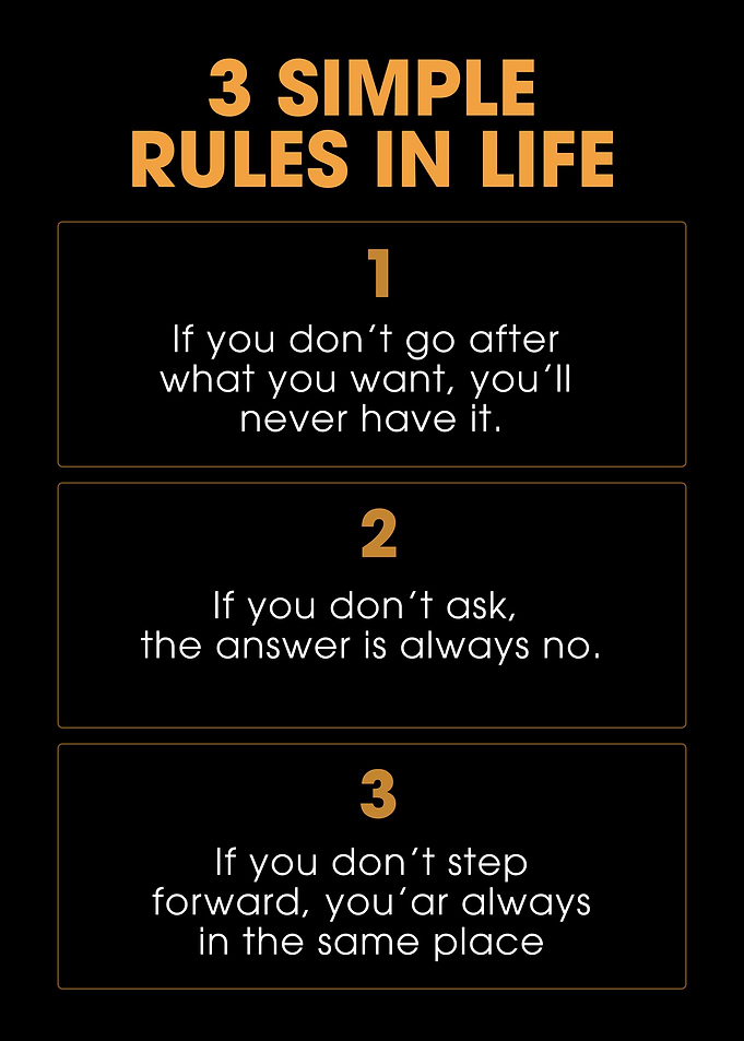 3 simple rules in life