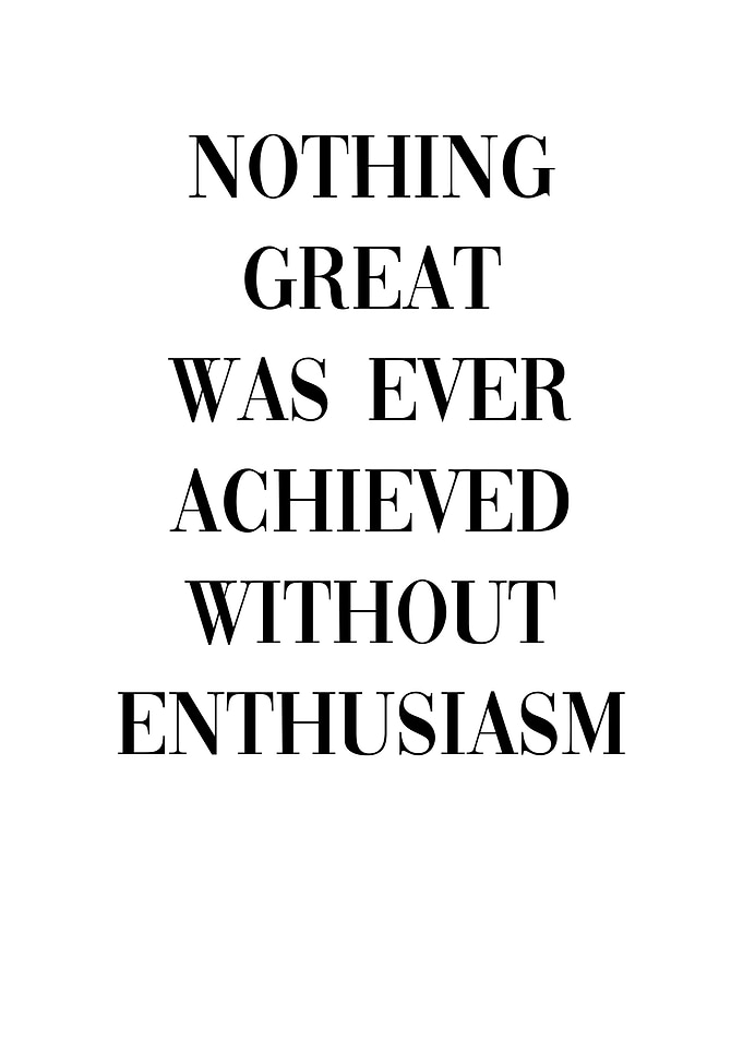 Achieve Enthusiasm Success