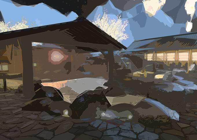 Relaxing Japan Hotspring