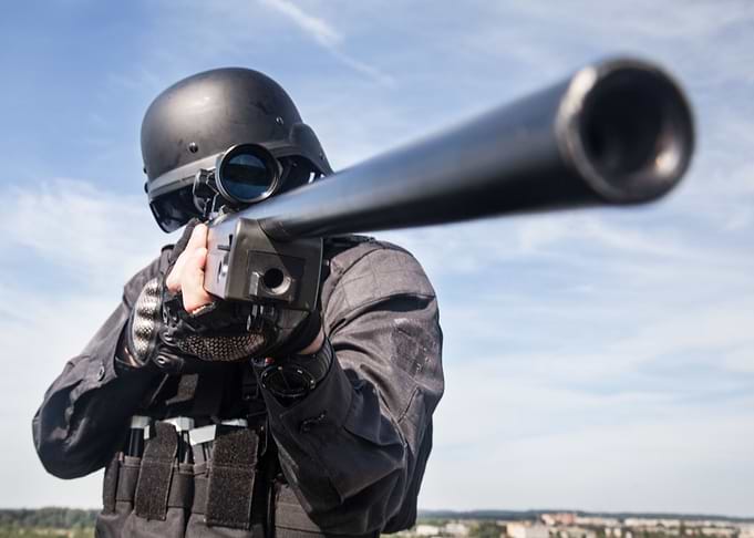 SWAT police sniper