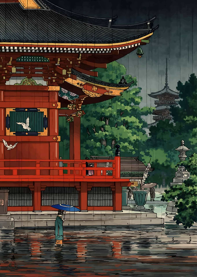 Ukiyo e Asakusa Kannon