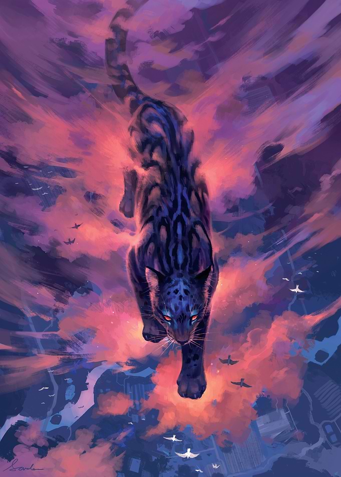 Blue Clouded Leopard