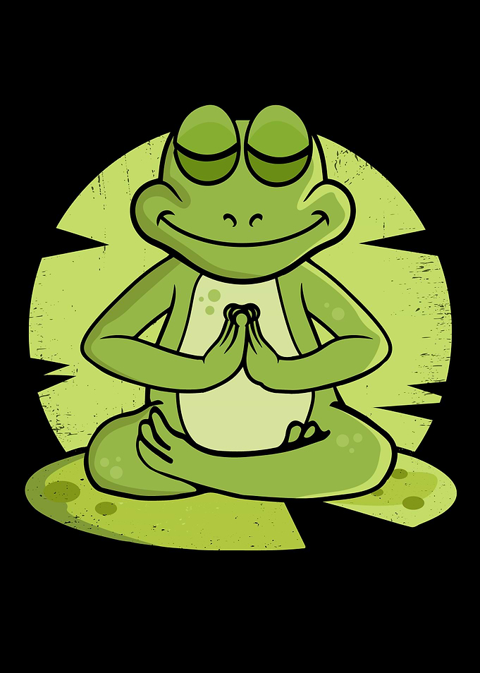 Yoga Frog Lover Meditation