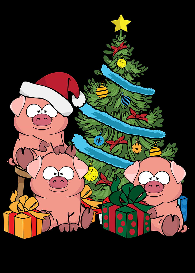 Christmas Tree Pig Lover