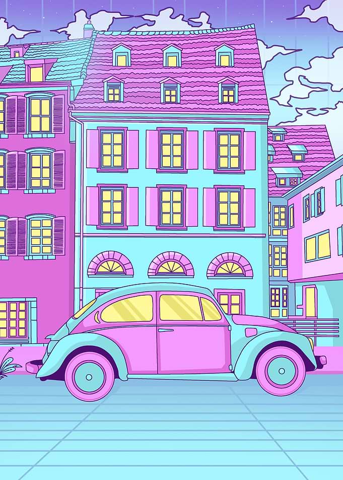 CITY CAR RETRO