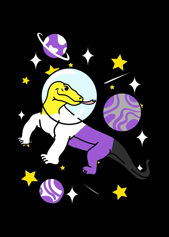 Dragon Nonbinary Pride