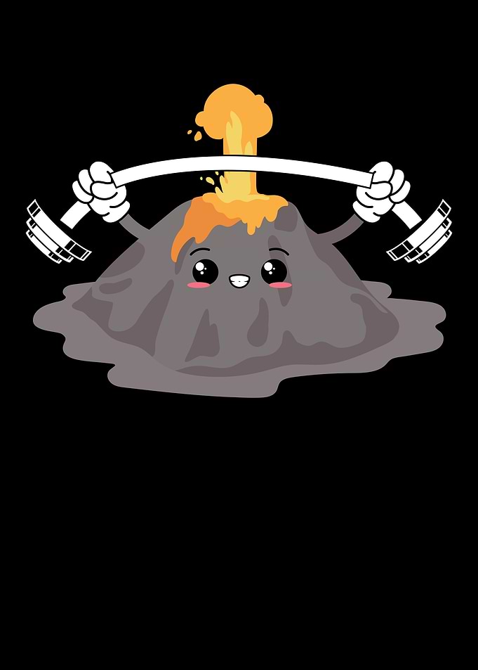 Bodybuilder Volcano