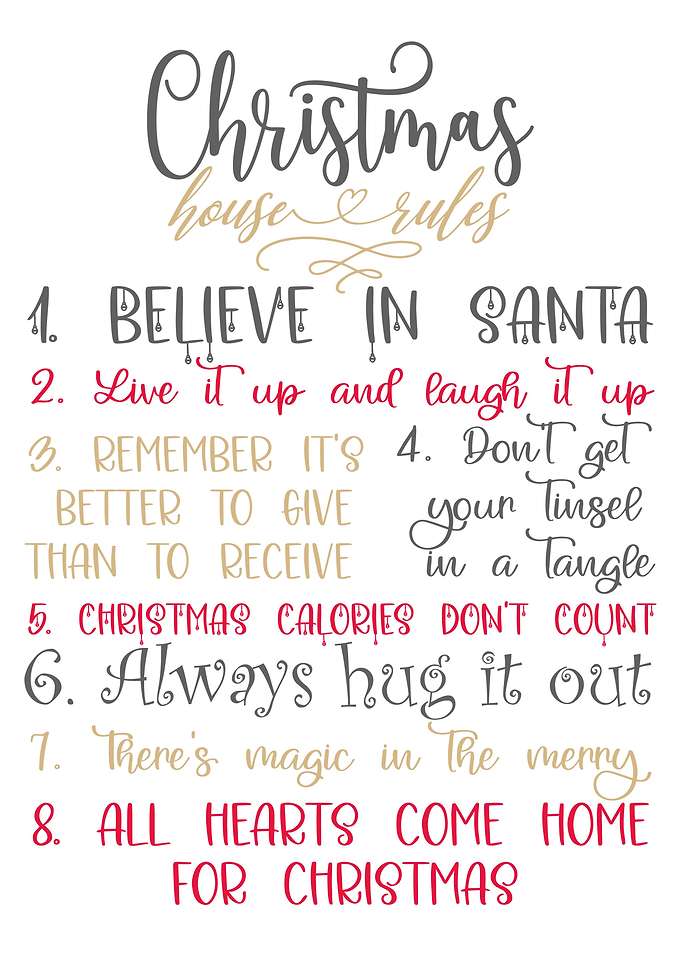 Christmas House Rules
