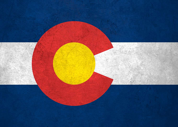 Flag of Colorado on Wall