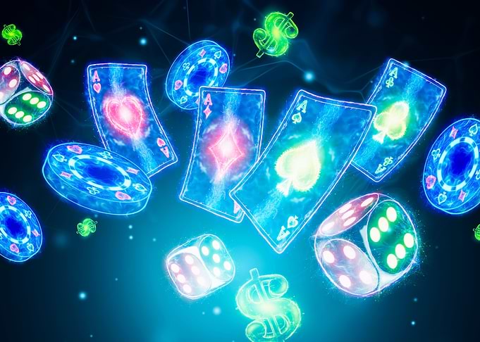 Neon Poker Jetons Casino