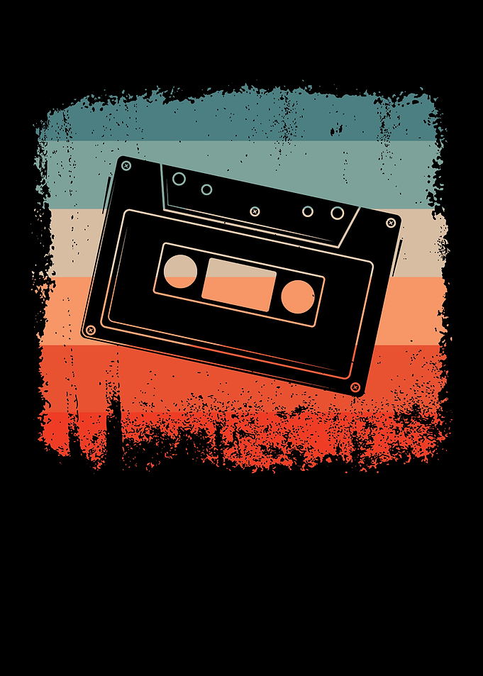 Audio Cassette Retro Tape