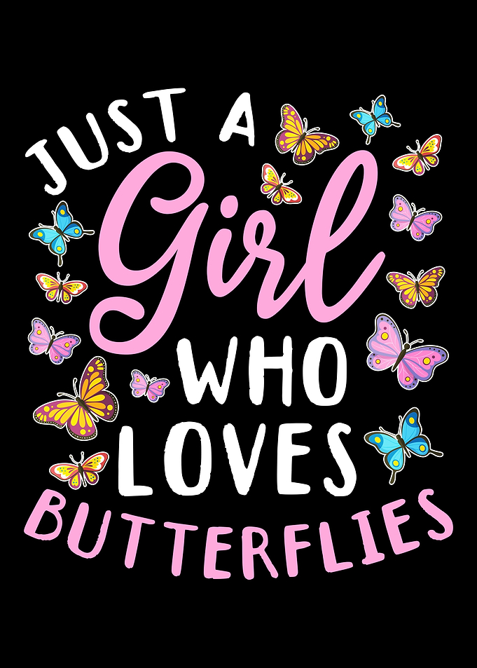 Girl Butterfly Love