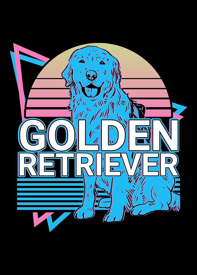 Golden Retriever Retro