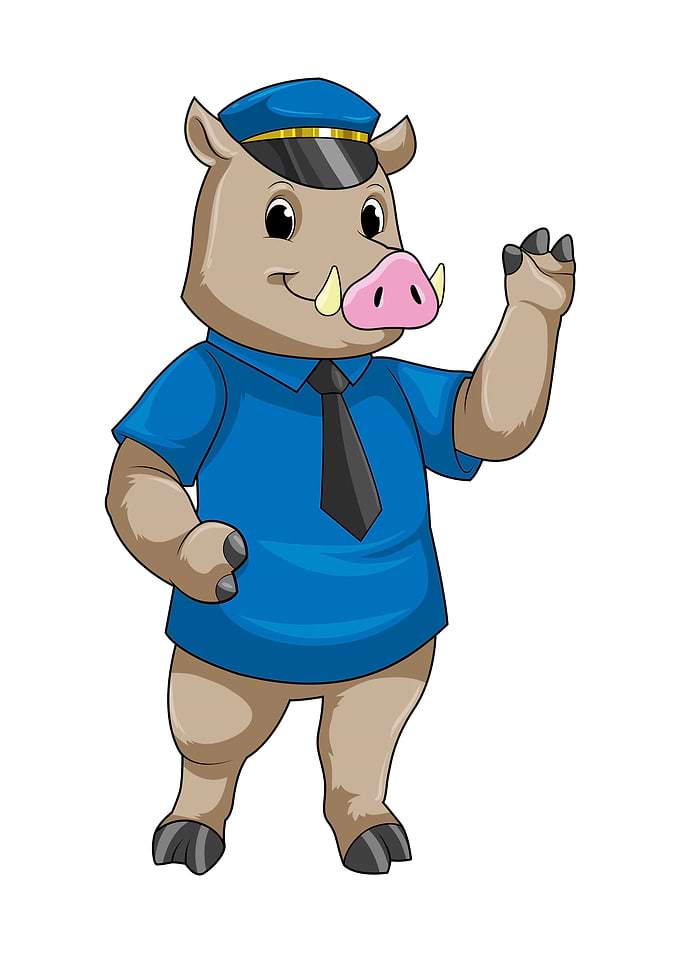 Boar Police Police hat