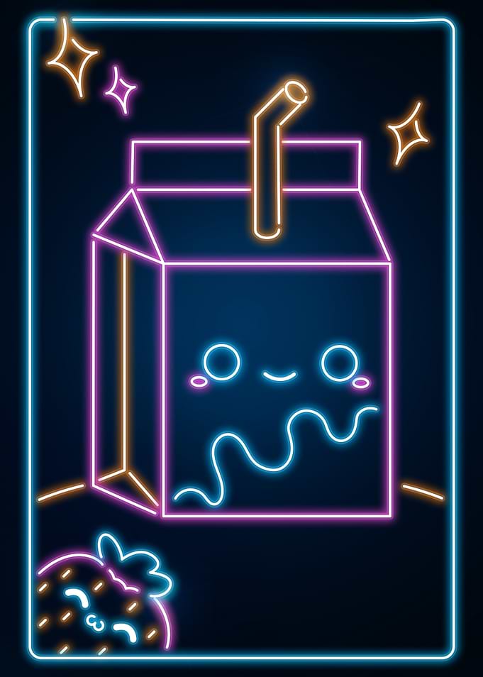 Kawaii Milk Brick