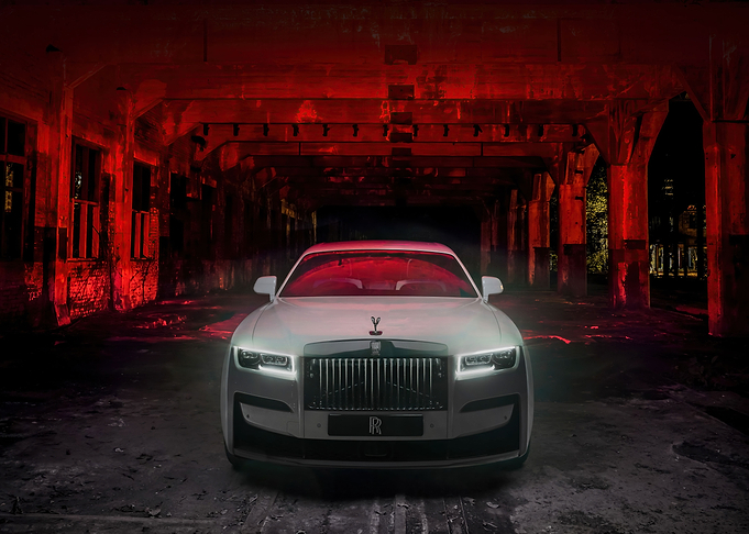 White Rolls Royce ghost