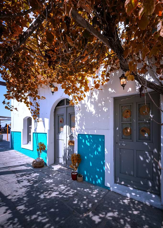 Travel to a Greek island