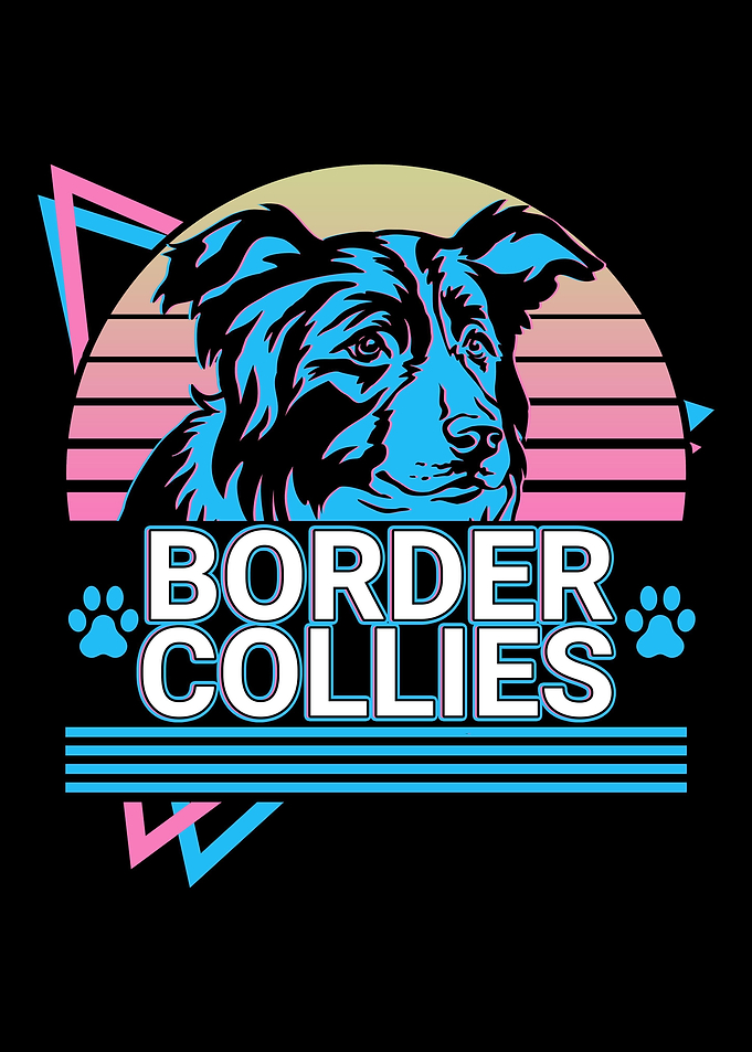 Border Collies Retro