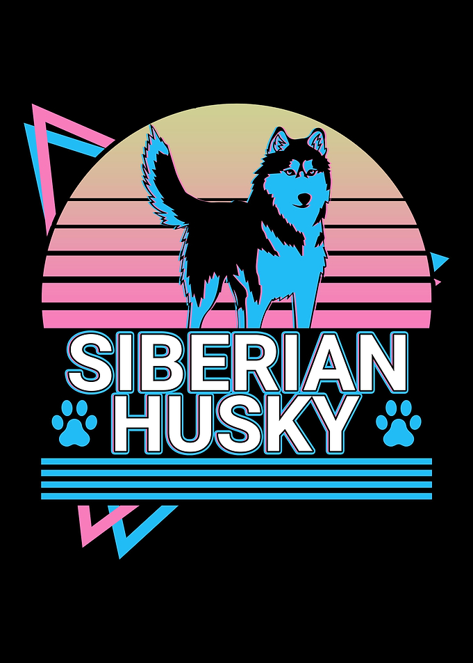 Siberian Husky Retro