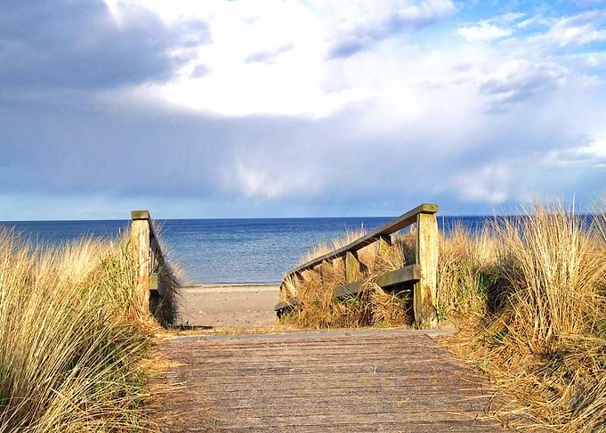 The Way to the Sea Beach