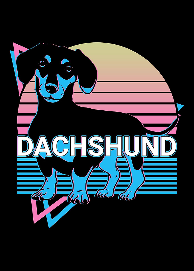 Dachshund Retro