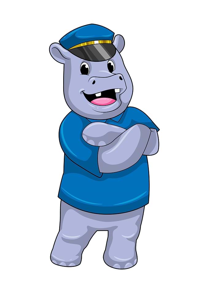 Hippo Police Police hat