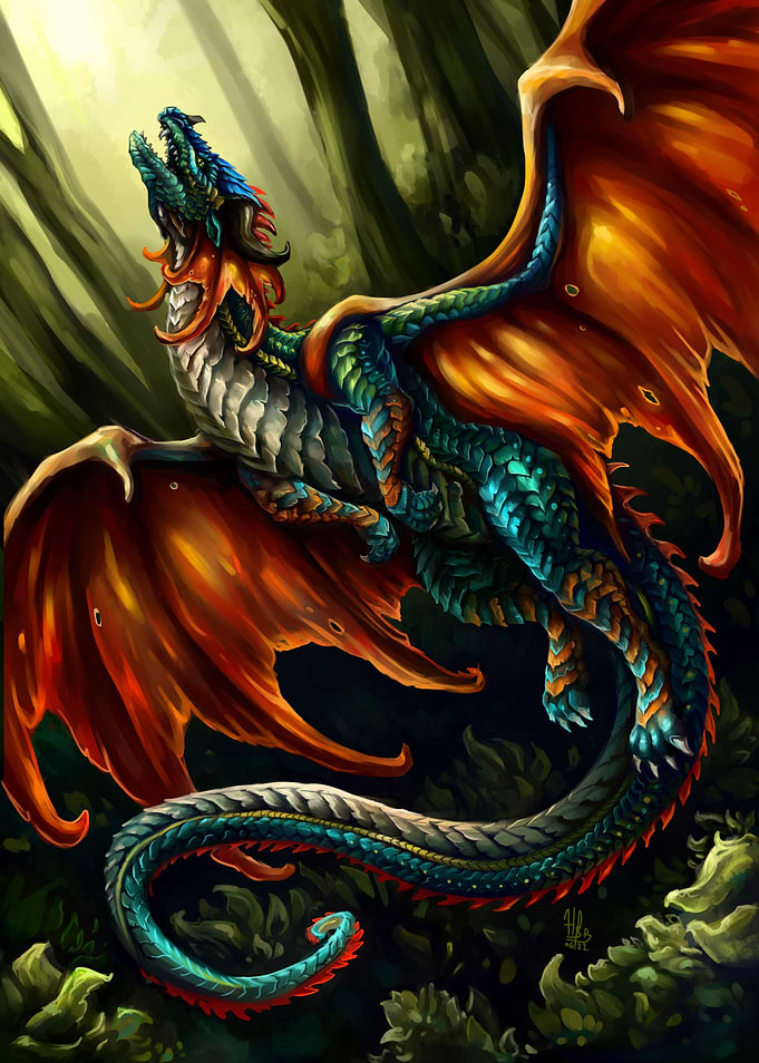Rain forest dragon queen