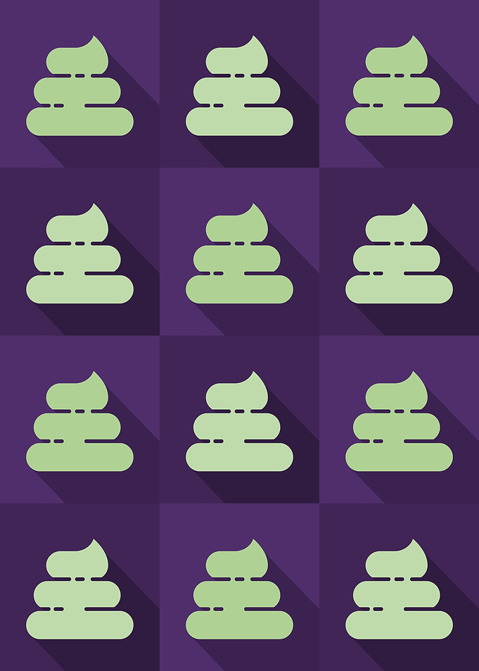 Poop Icons Art Purple 5