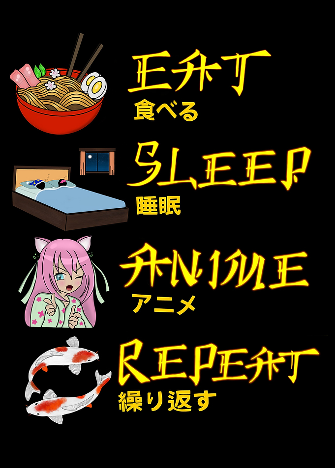 eat sleep anime repeat