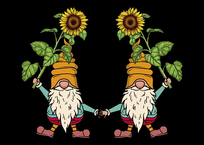 Cute Sunflower Gnomes