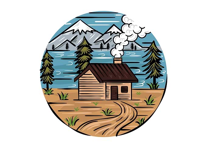 Wooden House by the Lake