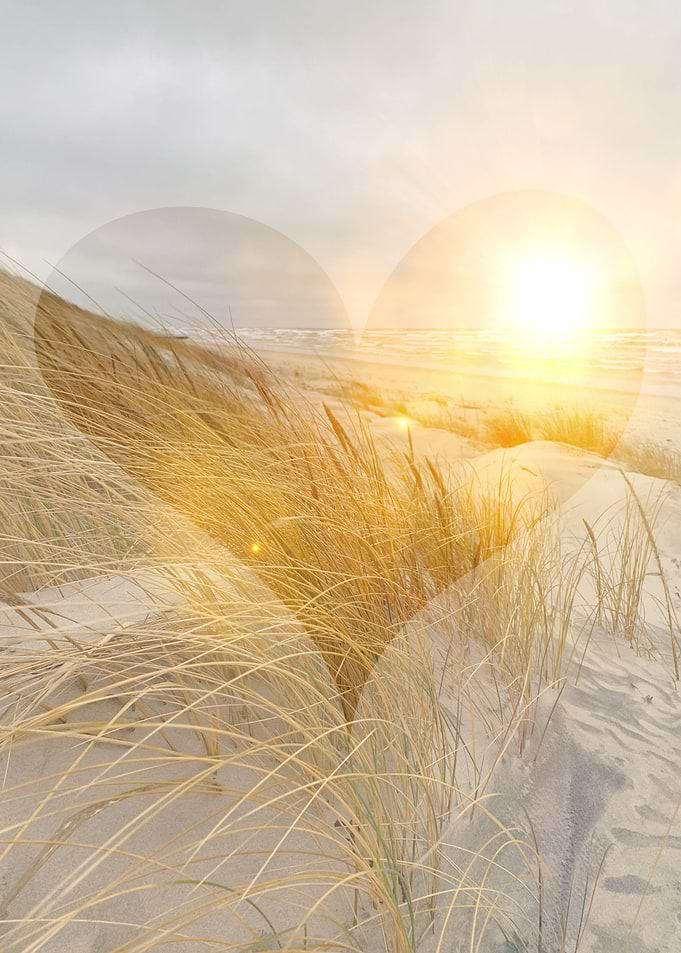 Beach Love Heart Overlay