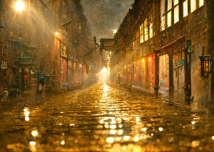 Rainy alley