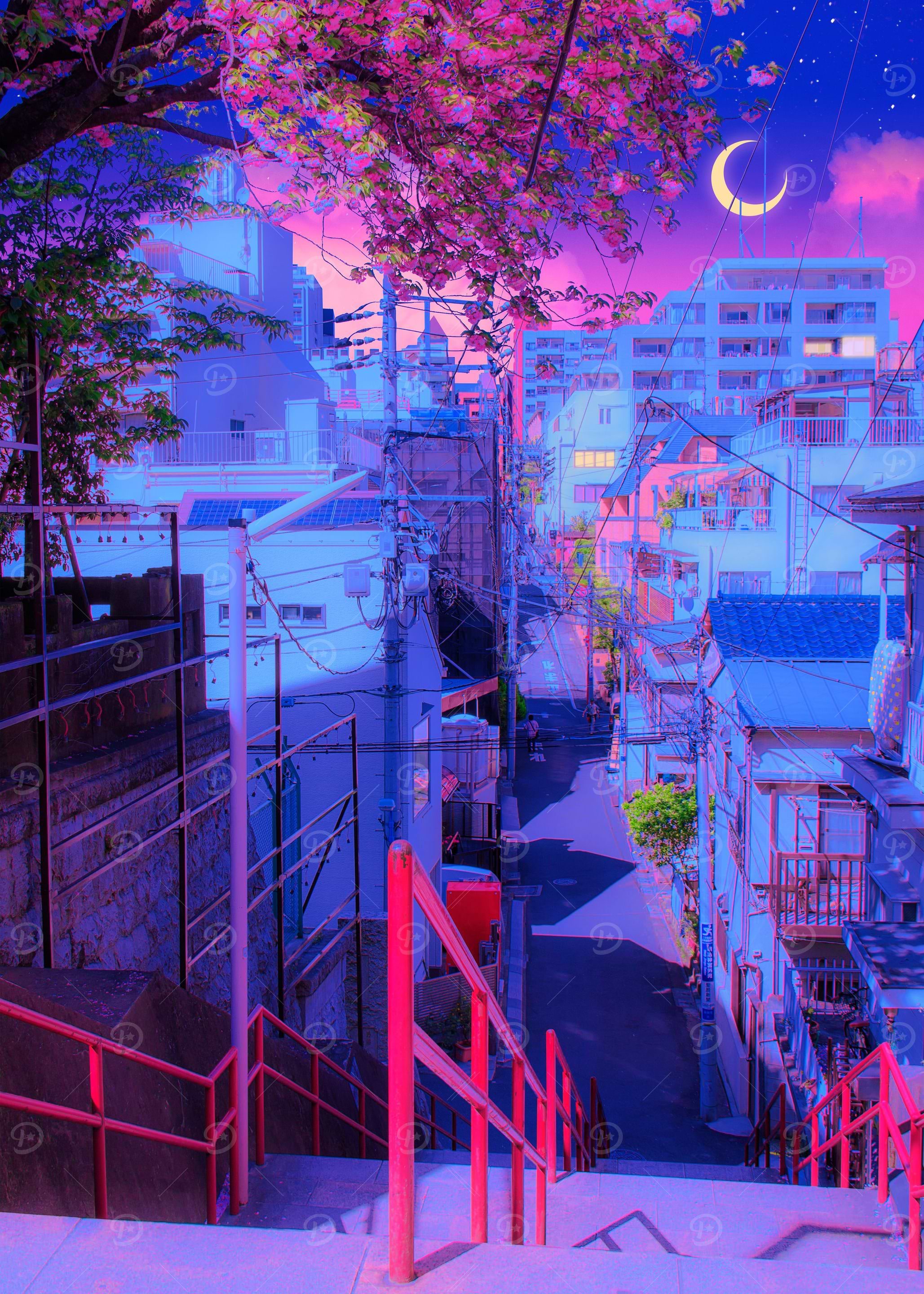 Alley Cherry Trees