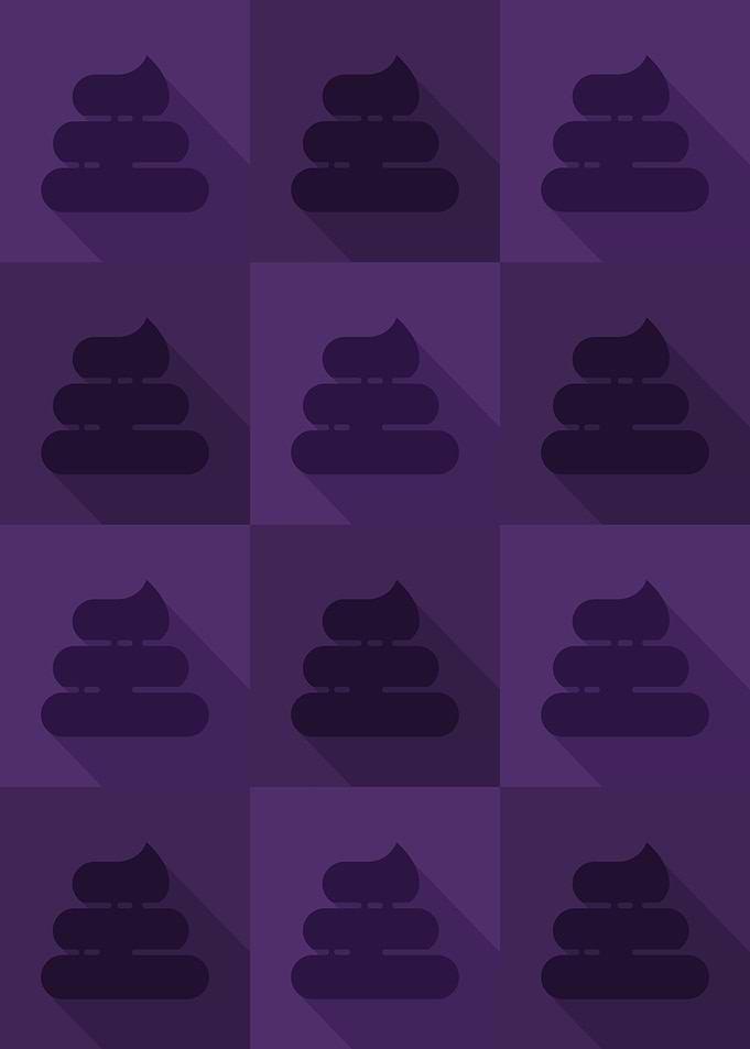 Poop Icons Art Purple 6