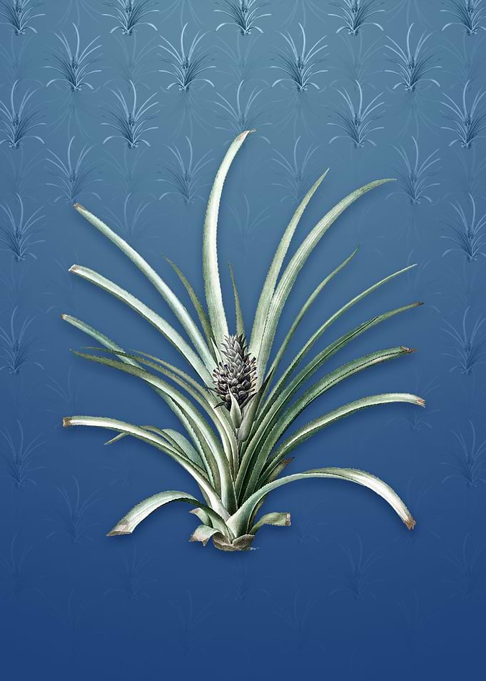 Pineapple on Bahama Blue