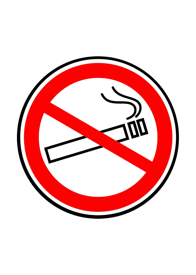 No Smoking Red Circle Sign
