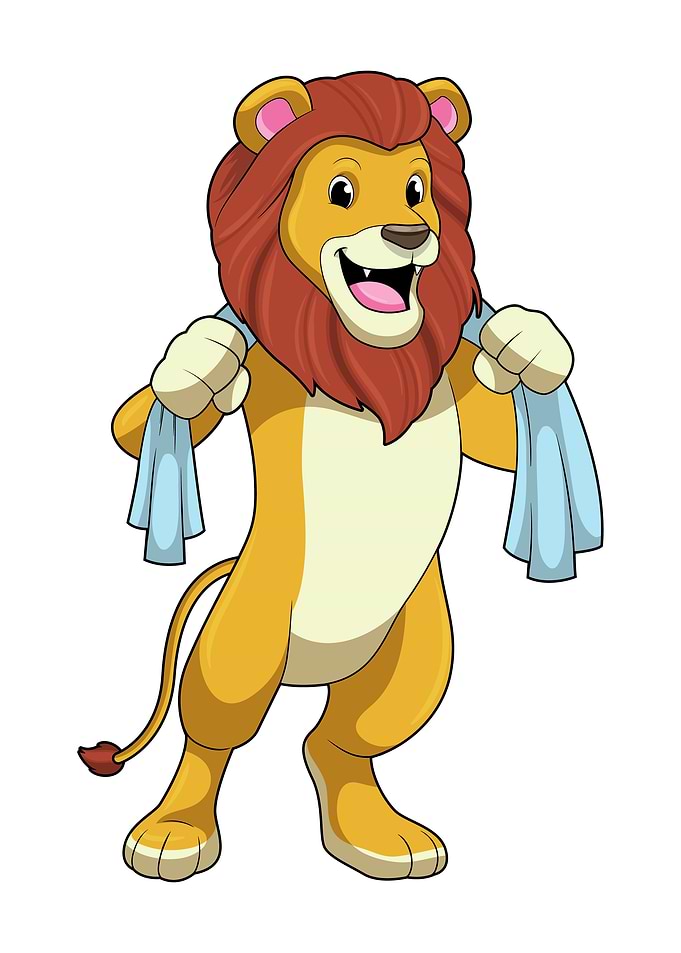 Lion Towel Shower
