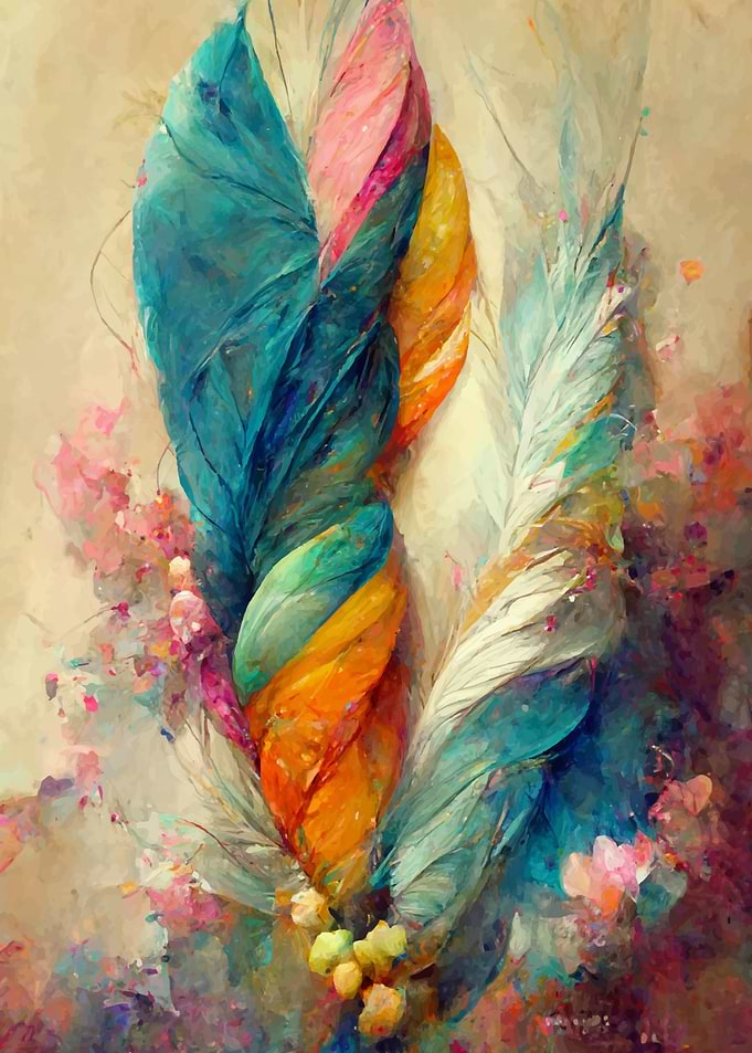 Painted Feathers 1