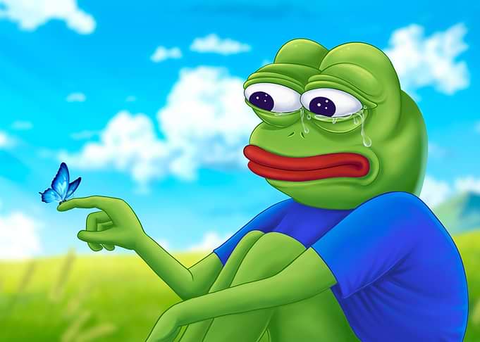 pepe frog is sad