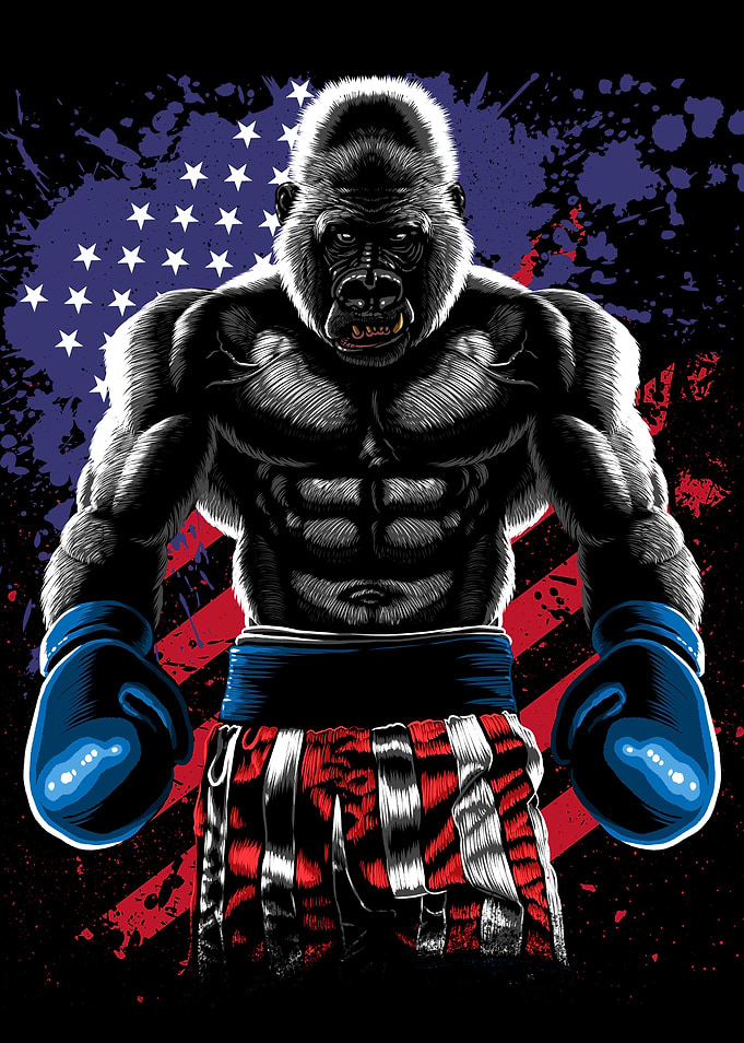 Gorilla boxing
