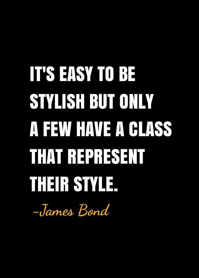 James bond quotes