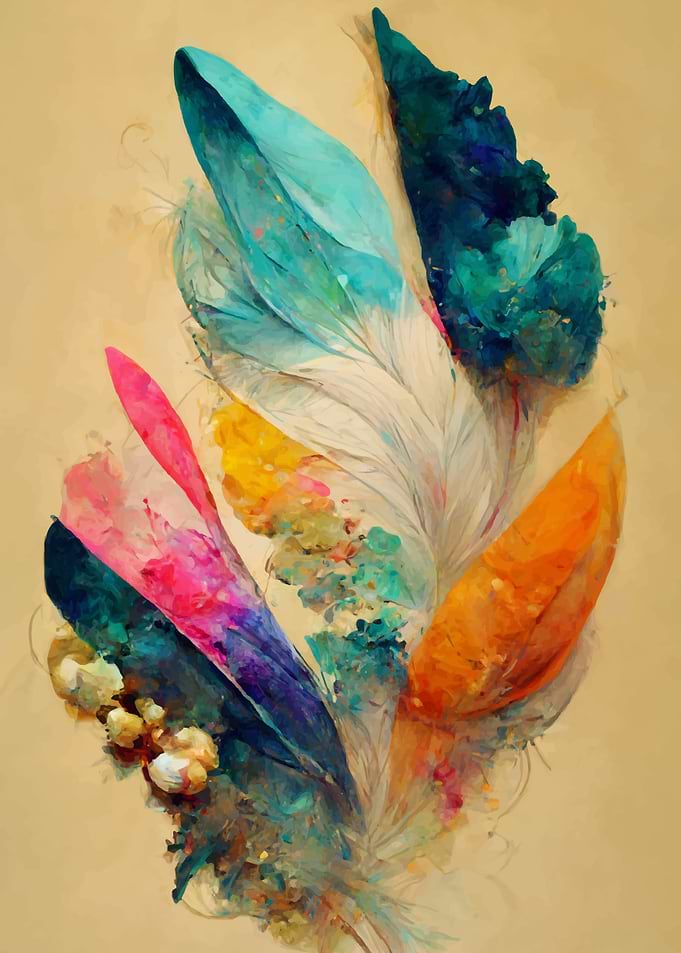 Painted Feathers 1