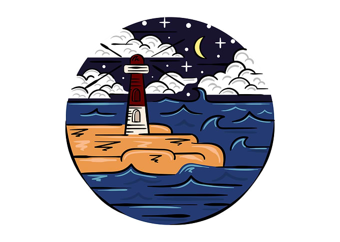 Starry Night Ocean