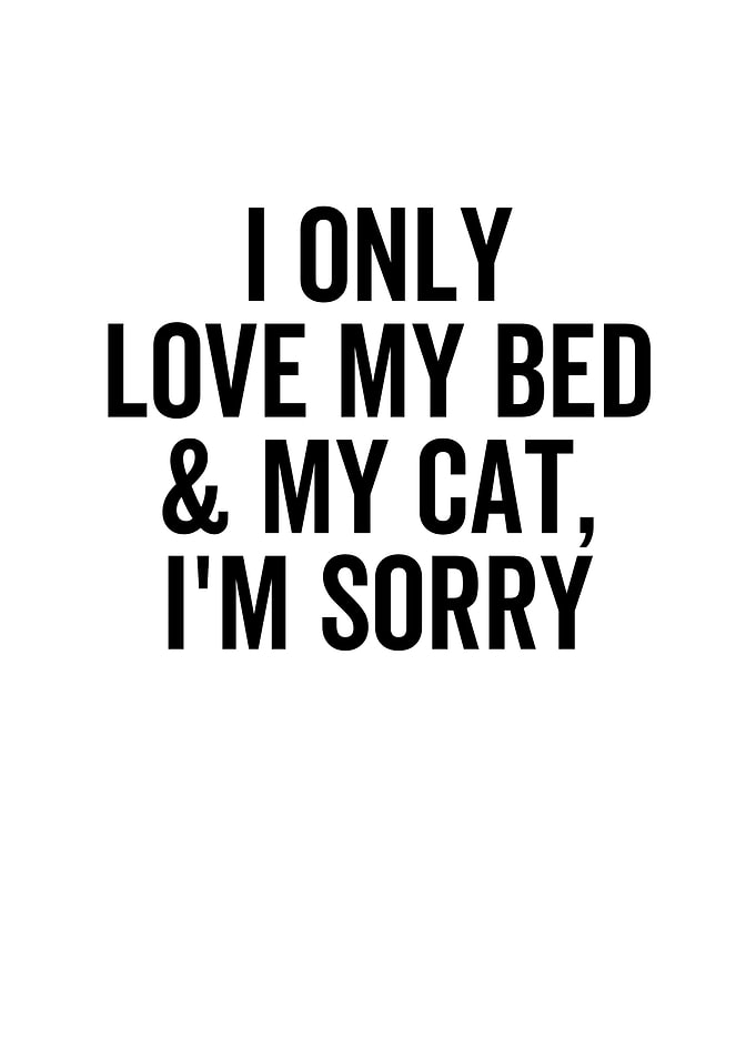 I Only Love My Bed and My