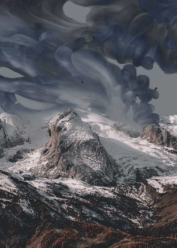 the mountain is transforme