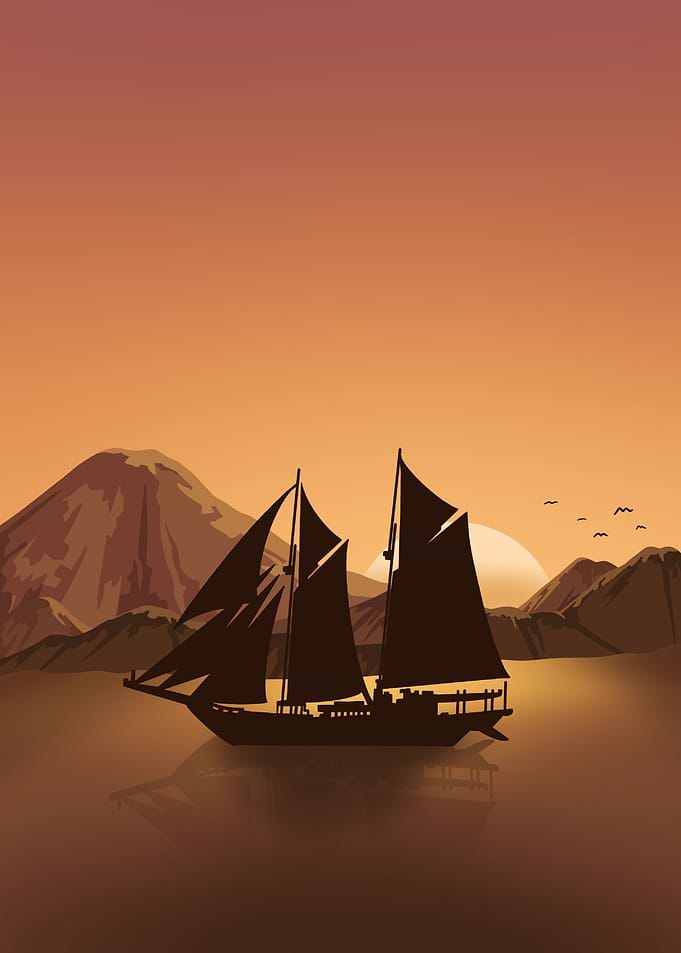 Boat In The Sunset